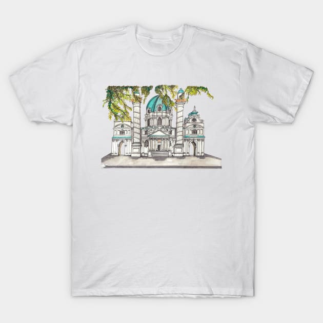 Vienna Karlsplatz T-Shirt by Claudia-Brueggen